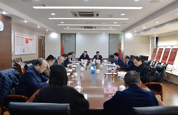 意大利贵宾会集团党委副书记、总经理朱胜利到安徽国贸调研转型发展工作
